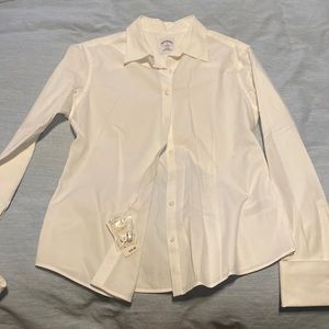 Brooks Brothers white button down NWT. French cuffs.